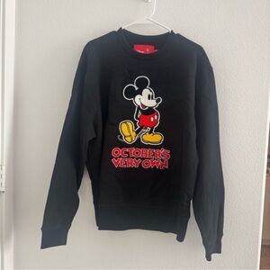 OVO x Disney Classic Mickey Crewneck Sweatshirt in Black Size: M